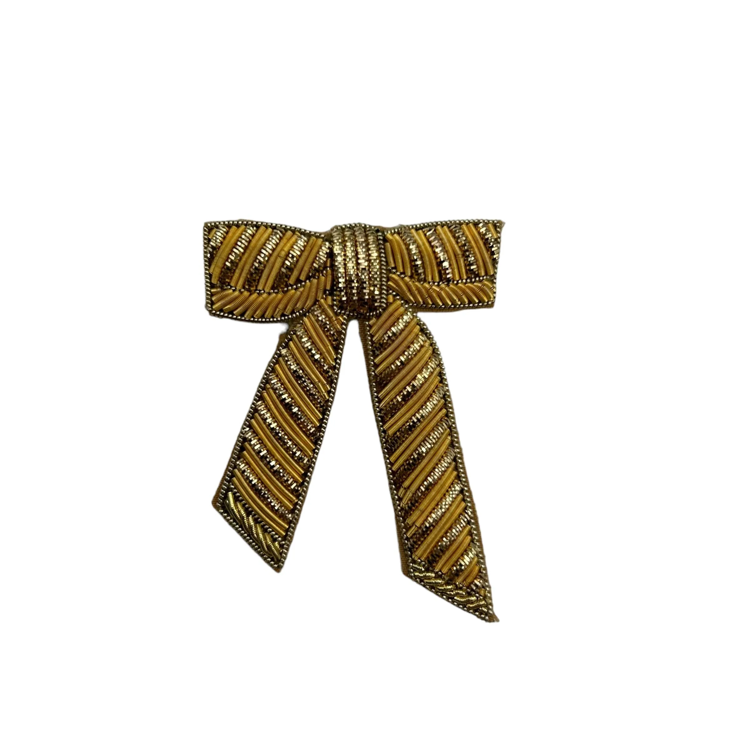 Sixton London - Gold bow brooch / pin