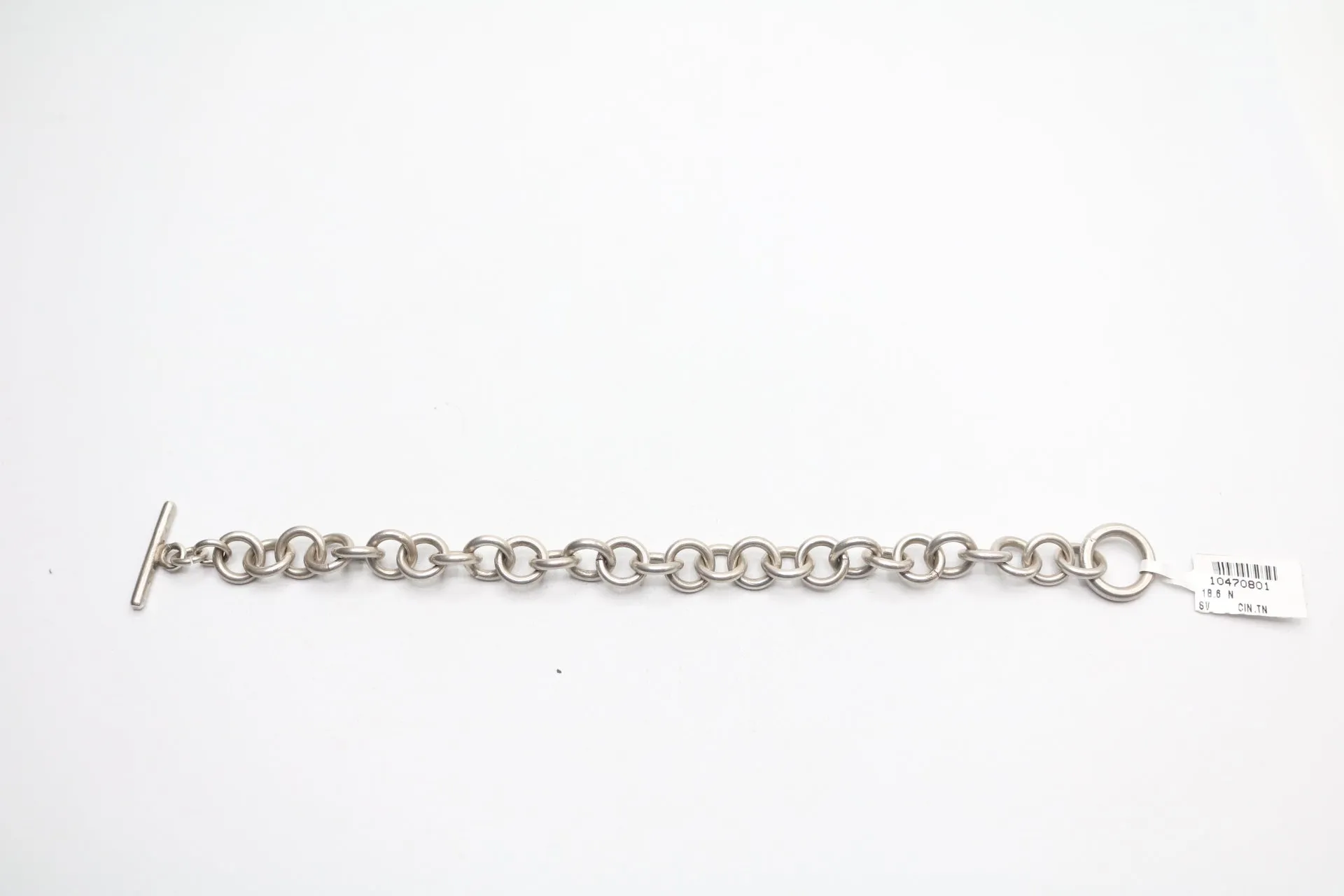 Sterling Silver Cable Style Bracelet (7 & 1/2 Inches)