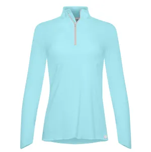 Sun Protector Half Zip Tunic - Aquamarine