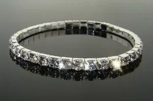 Swarovski Austrian Crystal Bracelet in Sterling Silver Overlay