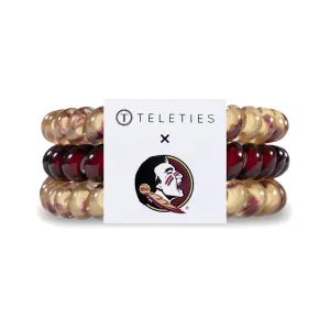 Teleties 3pk Small Hair Ties - Garnet/Gold