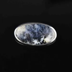 Vintage Silver Scottish Dendritic Moss Agate Brooch